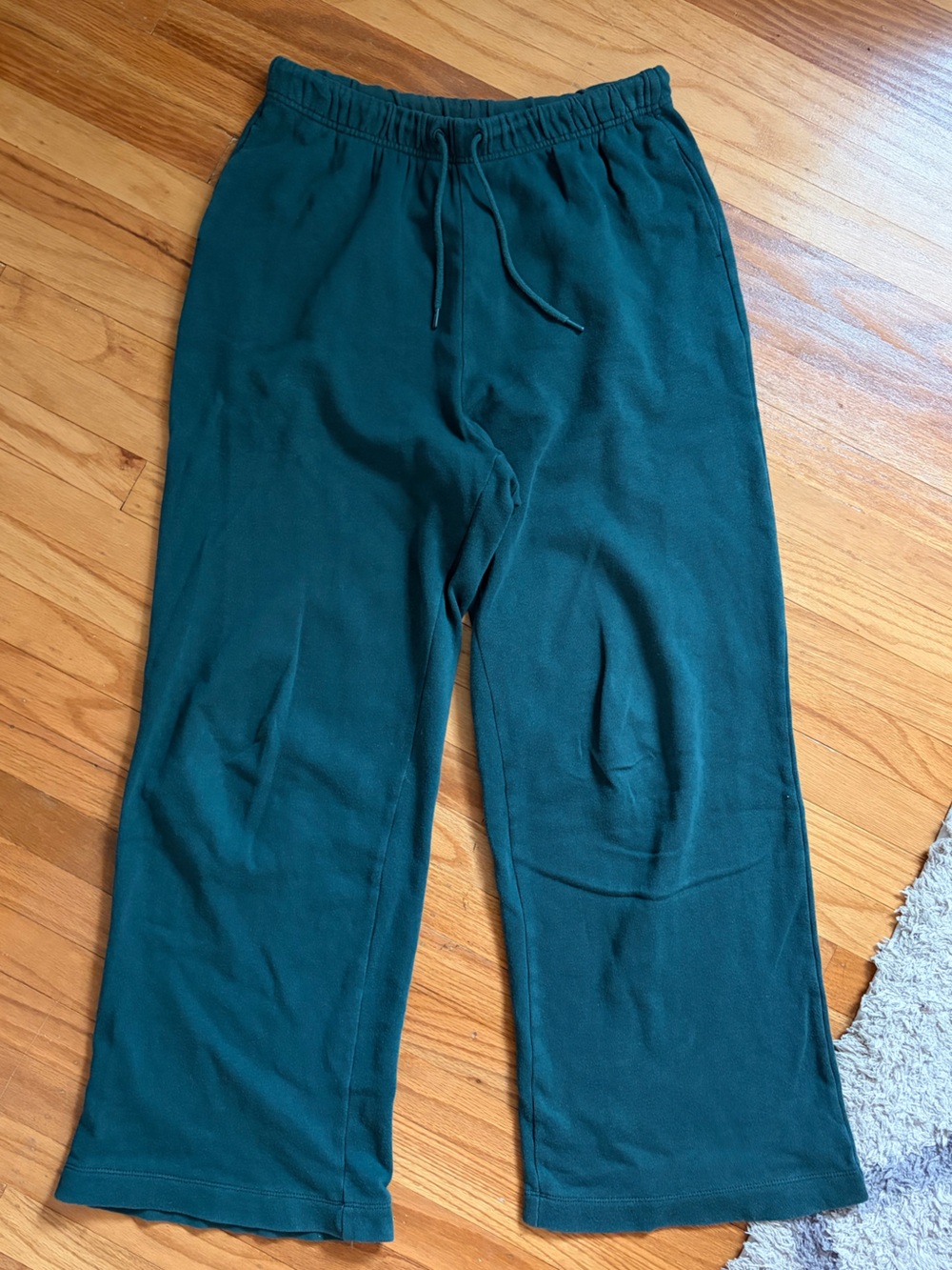 Old Navy Wide Leg Green Sweatpants